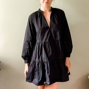 ZARA Black Tiered Mini Dress - cute and trendy